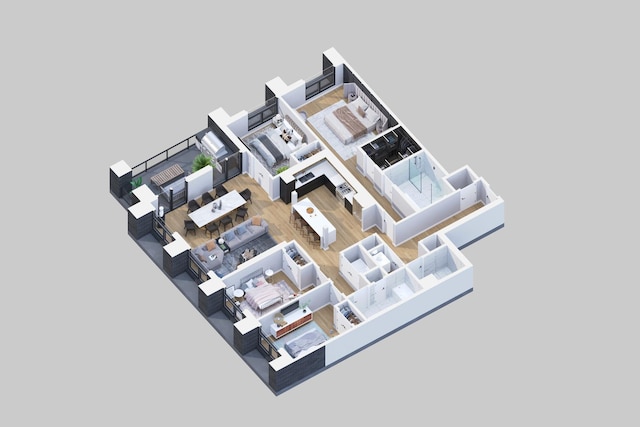 2354 W Farragut Ave Unit Ph-404, Chicago, IL 60625 - room layout