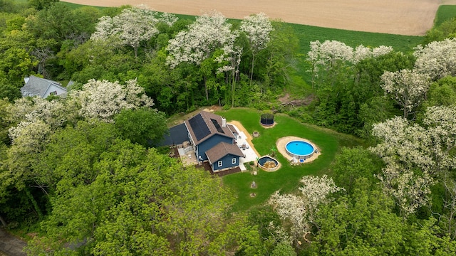 293 S Briar Ct, Oregon, IL 61061 - view from above of property featuring a pool area