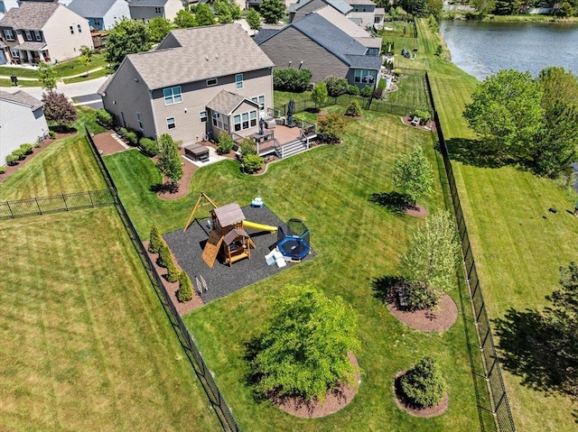 2615 Camden St, Geneva, IL 60134 - aerial view of residential area with a nearby body of water