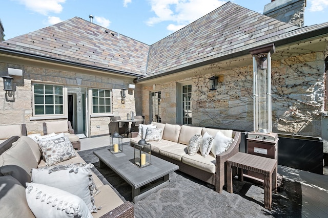 494 Greenleaf Ave, Glencoe, IL 60022 - view of patio / terrace with an outdoor hangout area
