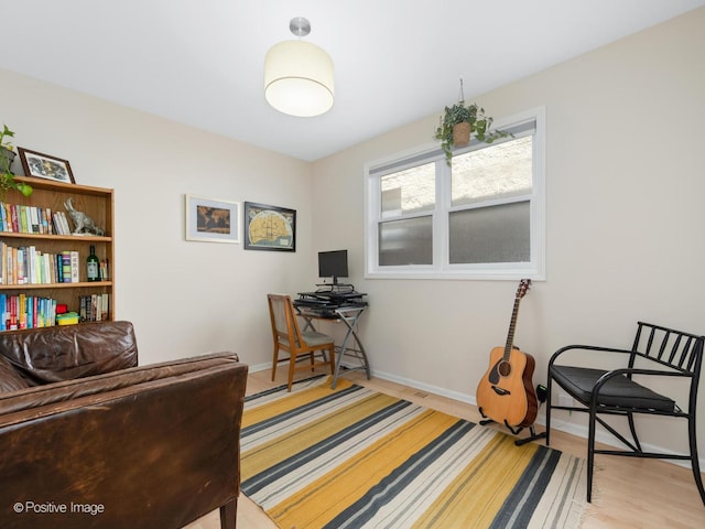 840 N Wood St Unit 2, Chicago, IL 60622 - sitting room with wood finished floors and baseboards