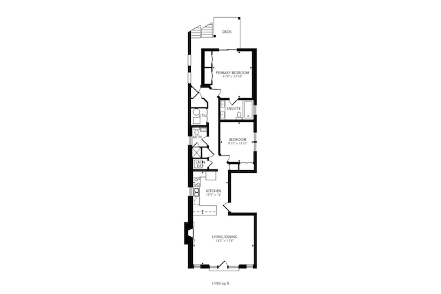 840 N Wood St Unit 2, Chicago, IL 60622 - floor plan / room layout
