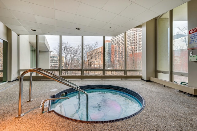 1570 Elmwood Ave Unit 910, Evanston, IL 60201 - view of swimming pool with a hot tub