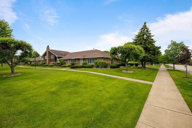 17828 Massachusetts Ct, Orland Park, IL 60467 - ranch-style house featuring a front lawn