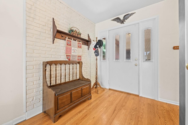 137 N Clark Dr, Palatine, IL 60074 - entryway with light wood-style floors and baseboards