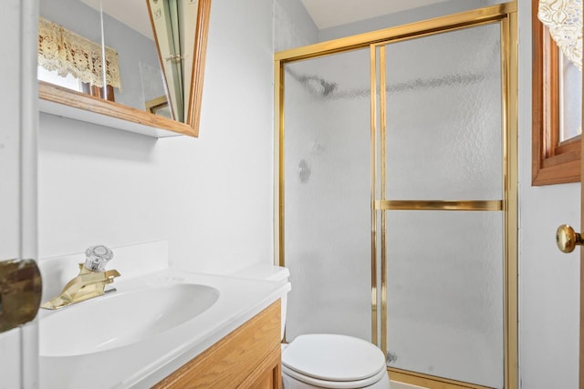137 N Clark Dr, Palatine, IL 60074 - full bath featuring a shower stall, toilet, and vanity