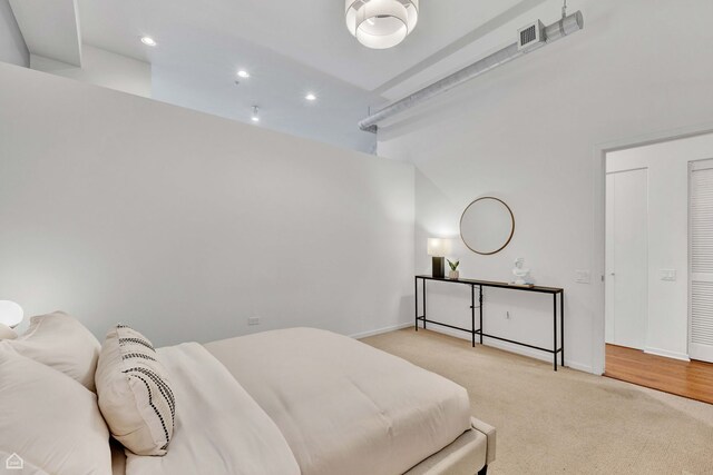 240 E Illinois St Unit 805, Chicago, IL 60611 - carpeted bedroom featuring recessed lighting and baseboards