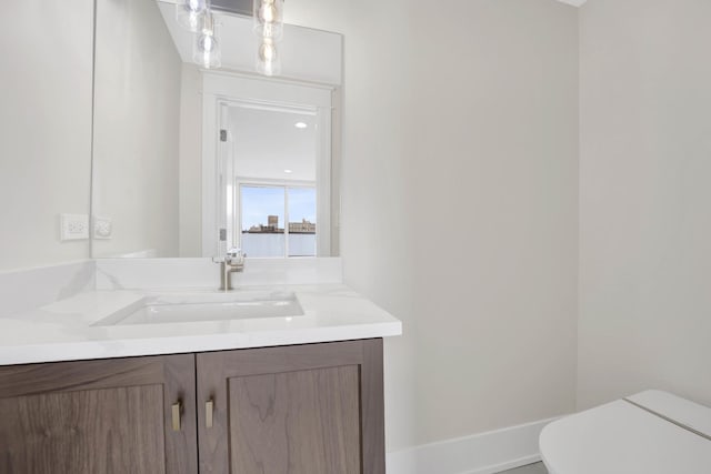 2353 W Ohio St, Chicago, IL 60612 - bathroom featuring vanity and toilet