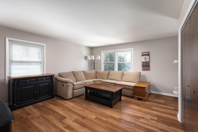 206-208 N Fremont St, Naperville, IL 60540 - living area with wood finished floors