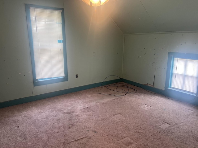 601 15th Ave, Sterling, IL 61081 - unfurnished room featuring carpet floors and vaulted ceiling