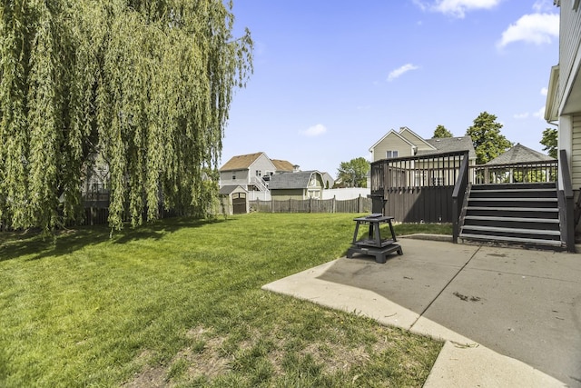 1475 Beaumont Cir, Bartlett, IL 60103 - view of yard featuring a patio and a deck