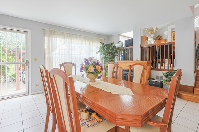 15 Brittany Ct, South Elgin, IL 60177 - dining space with light tile patterned floors and baseboards