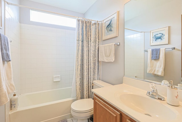 15 Brittany Ct, South Elgin, IL 60177 - full bath featuring vanity, toilet, and shower / tub combo with curtain