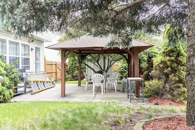 15 Brittany Ct, South Elgin, IL 60177 - view of patio with a gazebo