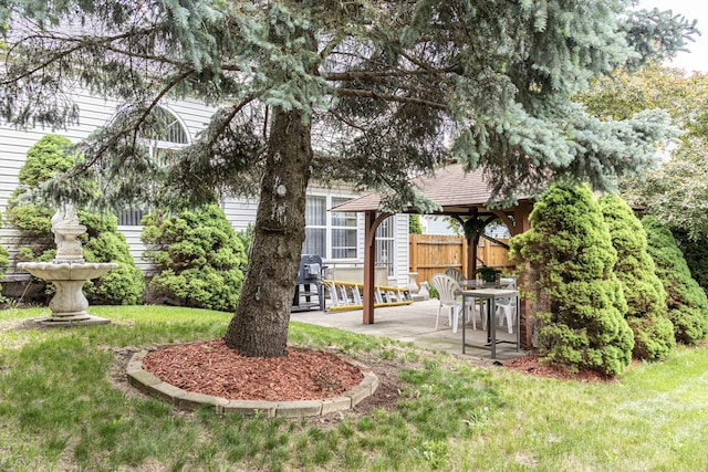 15 Brittany Ct, South Elgin, IL 60177 - view of yard with a patio and a gazebo