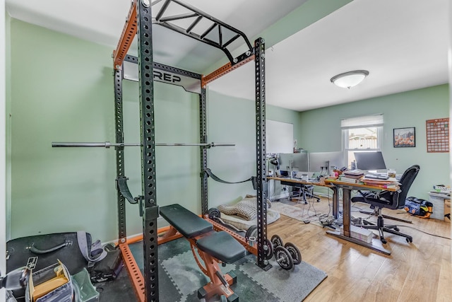 2248 W 50th Pl, Chicago, IL 60609 - workout room with wood finished floors