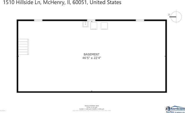 1510 Hillside Ln, Mchenry, IL 60051 - floor plan / room layout