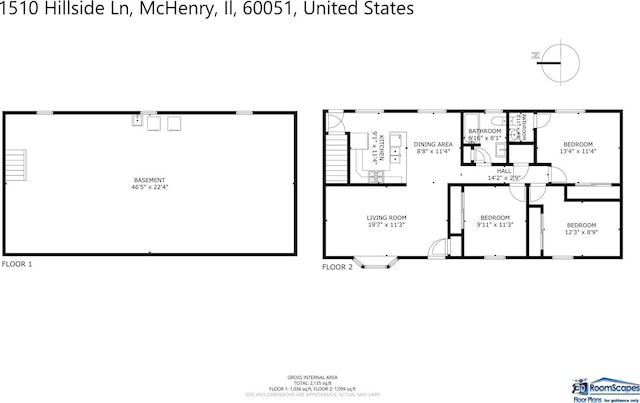 1510 Hillside Ln, Mchenry, IL 60051 - room layout