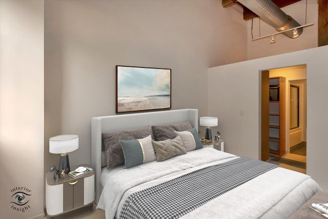 360 W Illinois St Unit 114, Chicago, IL 60654 - bedroom featuring a high ceiling