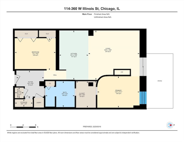 360 W Illinois St Unit 114, Chicago, IL 60654 - property floor plan