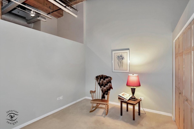 360 W Illinois St Unit 114, Chicago, IL 60654 - living area with light carpet and baseboards
