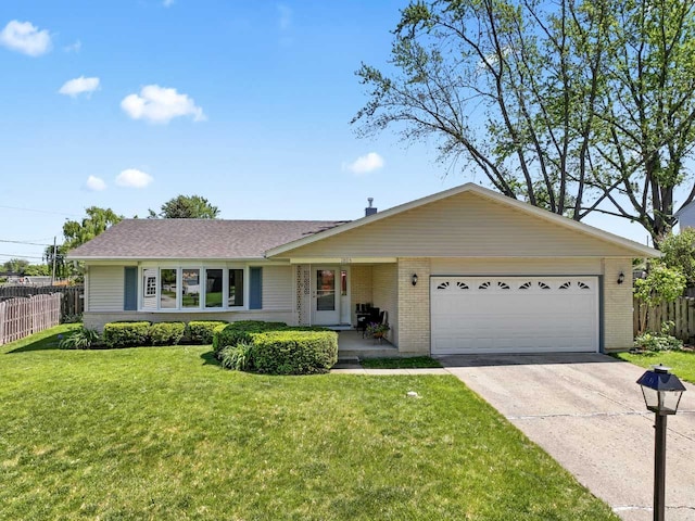 1805 E Tano Ln, Mount Prospect, IL 60056 - ranch-style home featuring an attached garage, concrete driveway, and brick siding