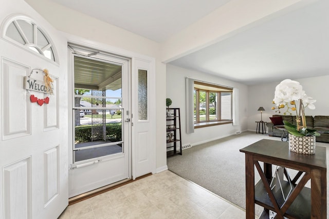1805 E Tano Ln, Mount Prospect, IL 60056 - entryway with baseboards and light colored carpet
