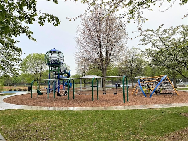 1805 E Tano Ln, Mount Prospect, IL 60056 - community jungle gym with a lawn