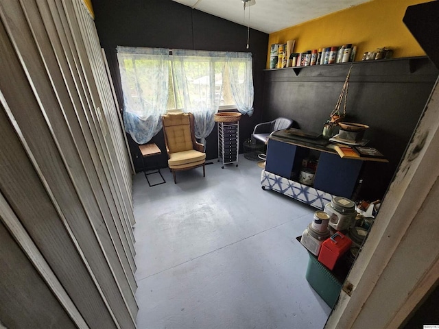612 Edgewood Dr, Quincy, IL 62301 - office featuring finished concrete flooring and lofted ceiling