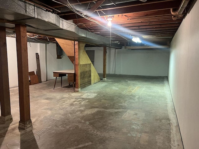 204 Elm St, Morrison, IL 61270 - view of unfinished basement