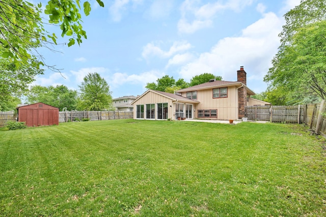 25408 W Willow Dr, Plainfield, IL 60544 - rear view of house featuring a chimney and board and batten siding