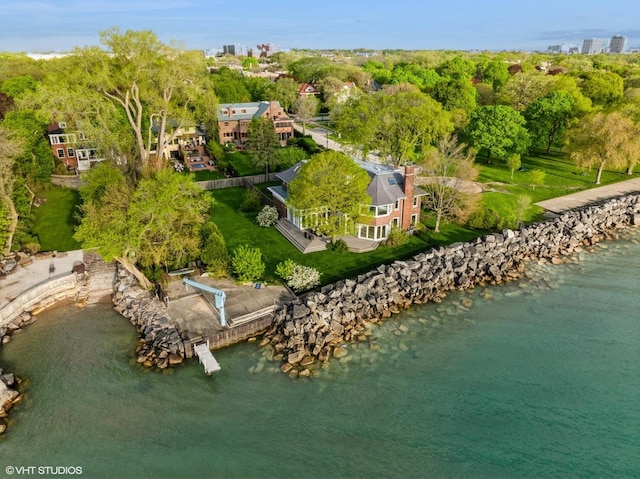 90 Kedzie St, Evanston, IL 60202 - bird's eye view of a nearby body of water