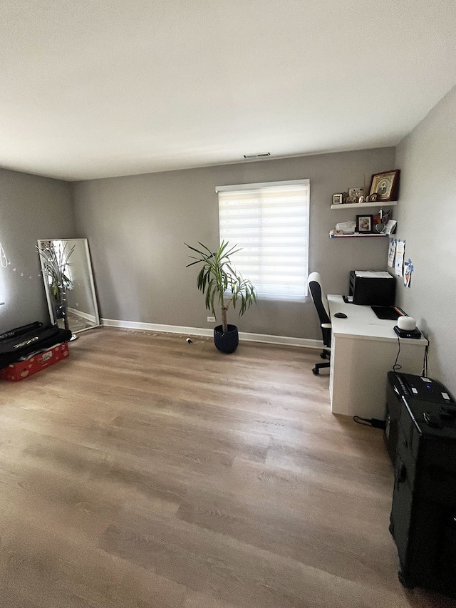 985 W Ct Unit D, Naperville, IL 60563 - office area featuring wood finished floors and baseboards