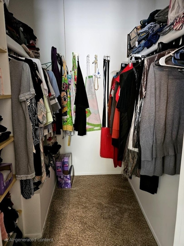 306 Milton Ct Unit B, Bloomingdale, IL 60108 - walk in closet featuring carpet flooring