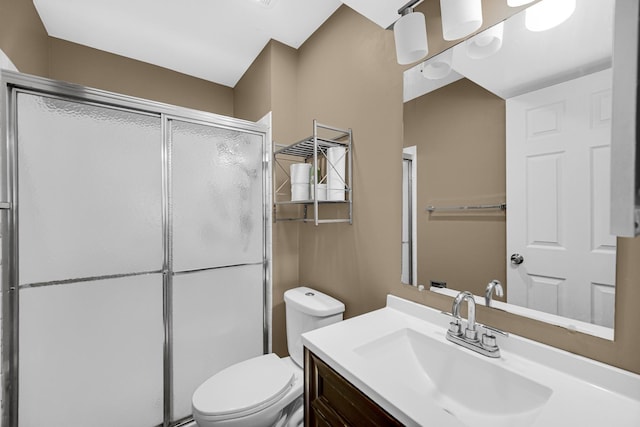 3795 Whispering Trails Dr, Hoffman Estates, IL 60192 - full bath with a shower stall, toilet, and vanity
