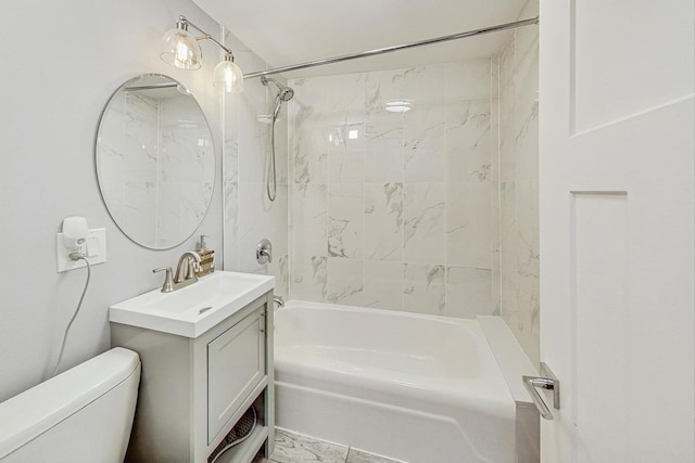 1049 Fowler Ave, Evanston, IL 60202 - full bathroom featuring vanity, washtub / shower combination, and toilet