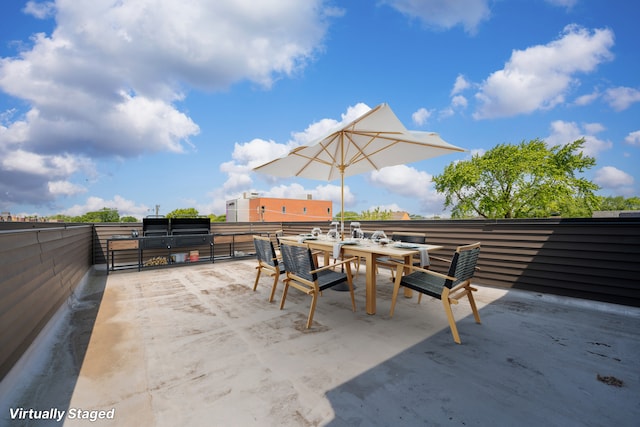 3406 N Keating Ave, Chicago, IL 60641 - view of patio with outdoor dining area