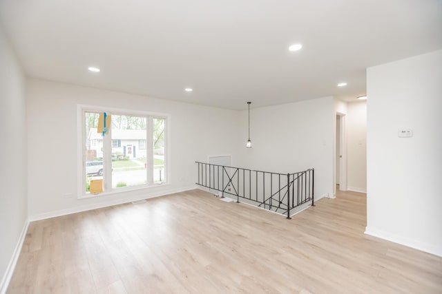 4237 Arlington Dr, Richton Park, IL 60471 - empty room featuring light wood-type flooring, recessed lighting, and baseboards