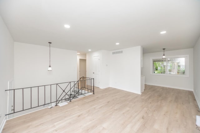 4237 Arlington Dr, Richton Park, IL 60471 - empty room featuring light wood finished floors, recessed lighting, and baseboards