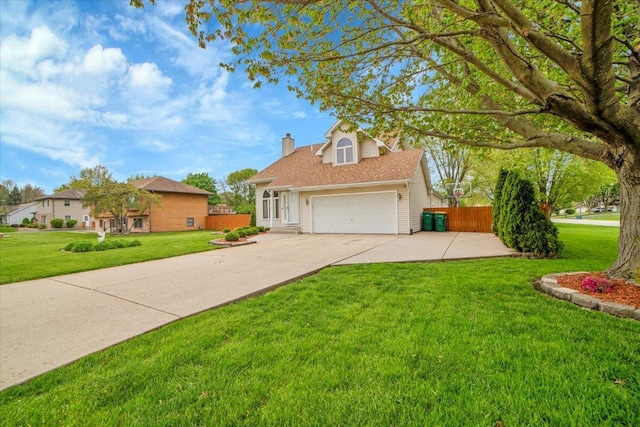 16308 S Peerless Ct, Plainfield, IL 60586 - traditional-style house with driveway, a chimney, and a garage