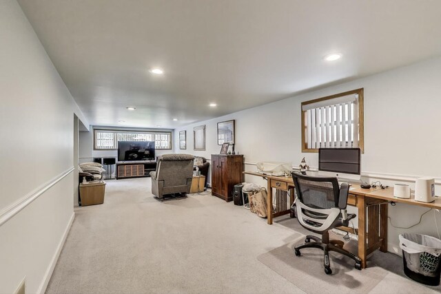 5560 W Ardmore Ave, Chicago, IL 60646 - office area with carpet and recessed lighting