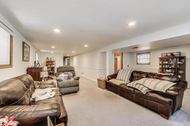 5560 W Ardmore Ave, Chicago, IL 60646 - living area with carpet flooring and recessed lighting