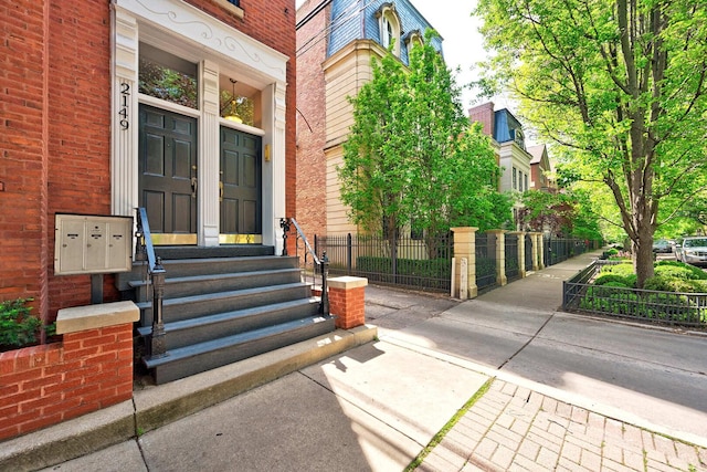 2149 N Seminary Ave Unit A, Chicago, IL 60614 - view of exterior entry featuring brick siding