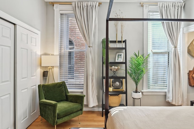 2149 N Seminary Ave Unit A, Chicago, IL 60614 - bedroom with wood finished floors and a closet