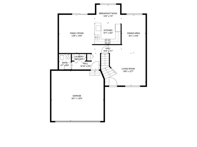 1585 Belle Haven Dr, Grayslake, IL 60030 - floor plan / room layout