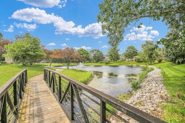 2502 Prairie Ridge Pl, Champaign, IL 61822 - view of home's community featuring a water view and a yard