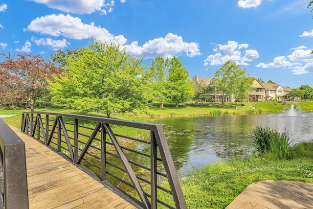 2502 Prairie Ridge Pl, Champaign, IL 61822 - dock area featuring a water view