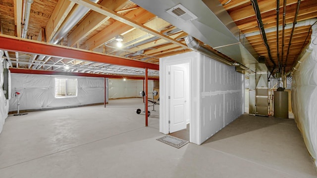 16002 S Selfridge Cir, Plainfield, IL 60586 - below grade area with water heater and heating unit