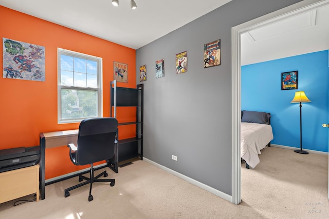 2015 Limestone Ln, Carpentersville, IL 60110 - carpeted home office with baseboards