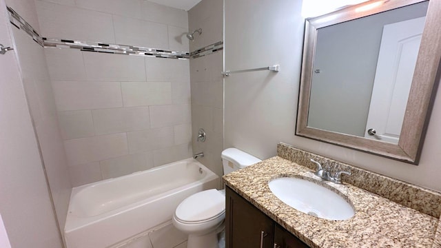 22500 Pleasant Dr, Richton Park, IL 60471 - full bath featuring toilet, vanity, and shower / washtub combination